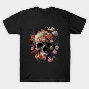 Skull and Flowers #3 T-Shirt